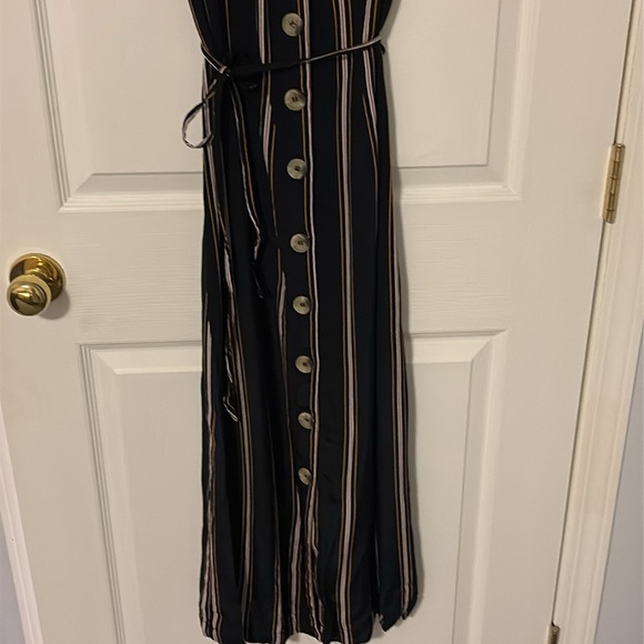 Silky striped dress - Picture 3 of 5